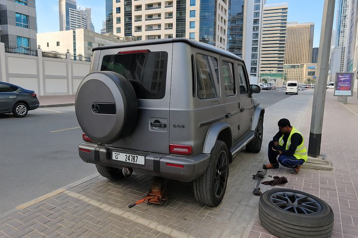 Mobile tyre fitting Dubai